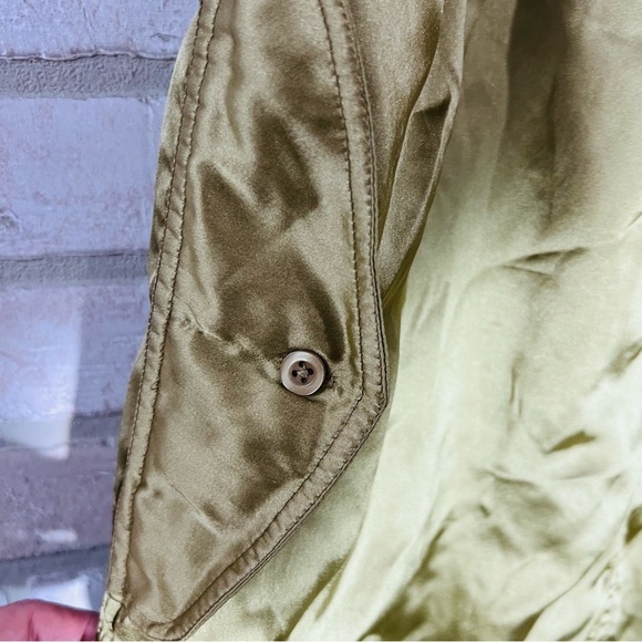 Anthropologie Love the Label Silky Utility Midi Dress in Moss Size S - Picture 10 of 14